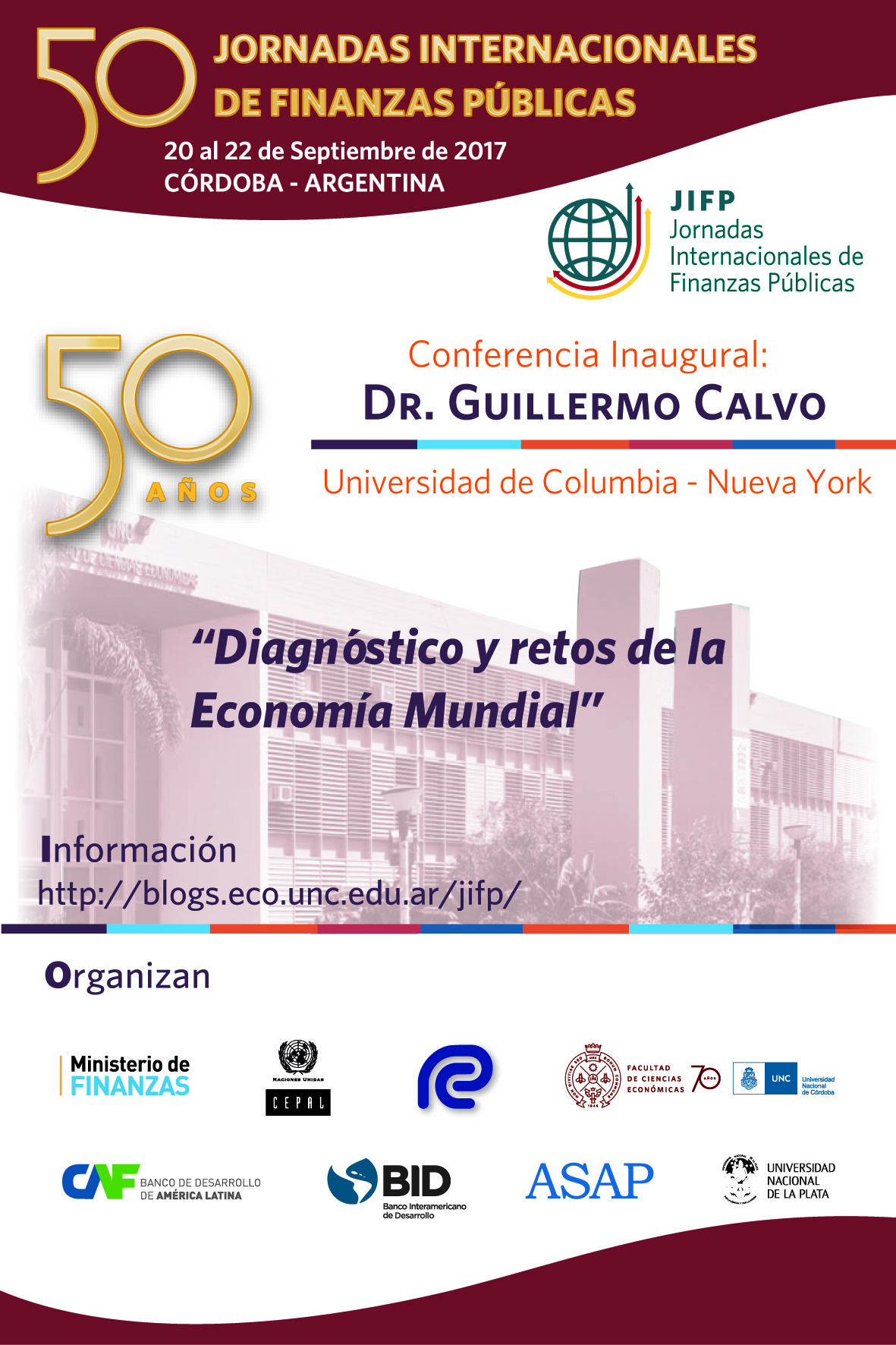 imagen de un flyer de las 50 Jornadas